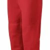 Mizuno Girl’s Belted Softball Pant #350462 - Red -Easton Glove Shop 350462 1010y