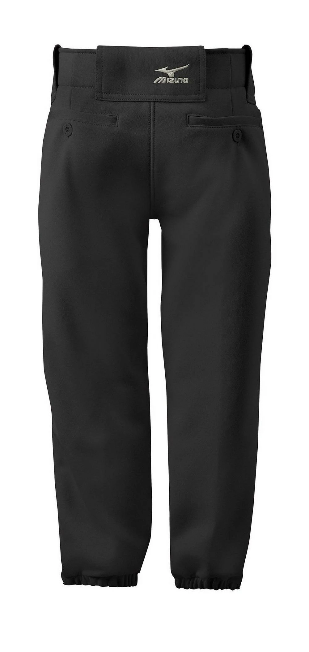 Mizuno Girl’s Belted Softball Pant #350462 - Black 4 Mizuno Girl’s Belted Softball Pant #350462 - Black - Image 2