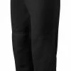 Mizuno Girl’s Belted Softball Pant #350462 - Black