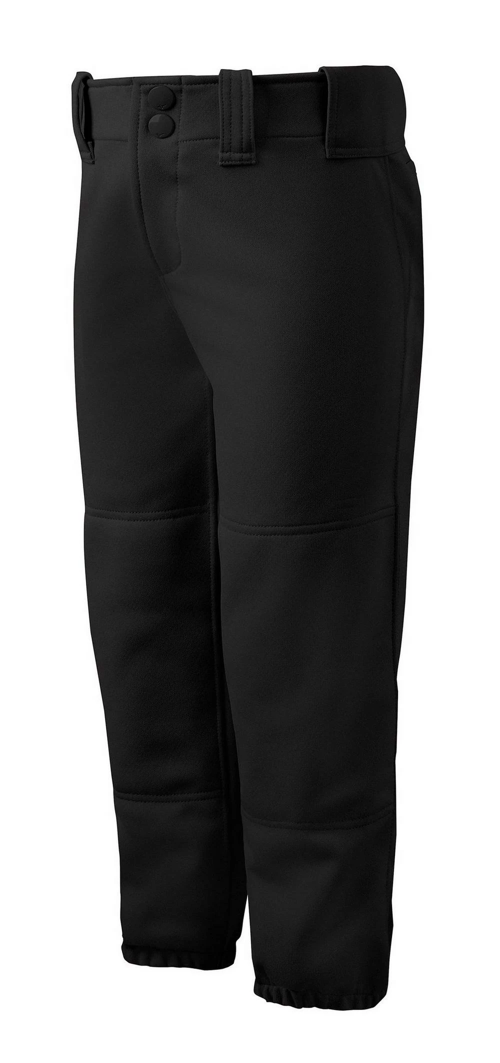 Mizuno Girl’s Belted Softball Pant #350462 - Black 3 Mizuno Girl’s Belted Softball Pant #350462 - Black