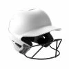 Mizuno F6 Matte Fastpitch Batting Helmet - White
