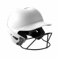 Mizuno F6 Matte Fastpitch Batting Helmet - White