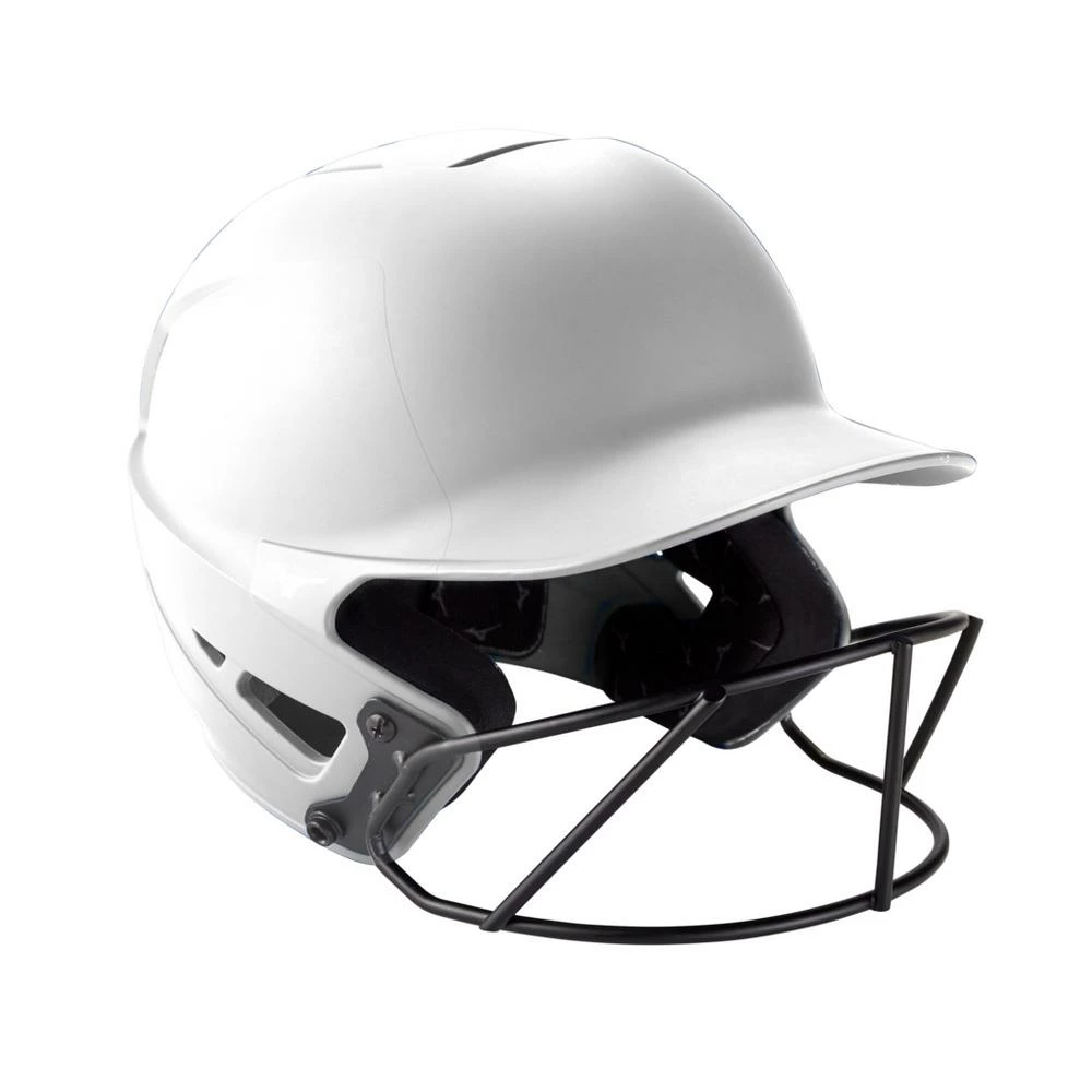 Mizuno F6 Matte Fastpitch Batting Helmet - White 3 Mizuno F6 Matte Fastpitch Batting Helmet - White