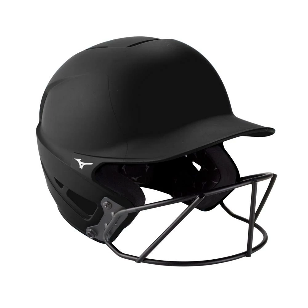 Mizuno F6 Matte Fastpitch Batting Helmet - Black 3 Mizuno F6 Matte Fastpitch Batting Helmet - Black