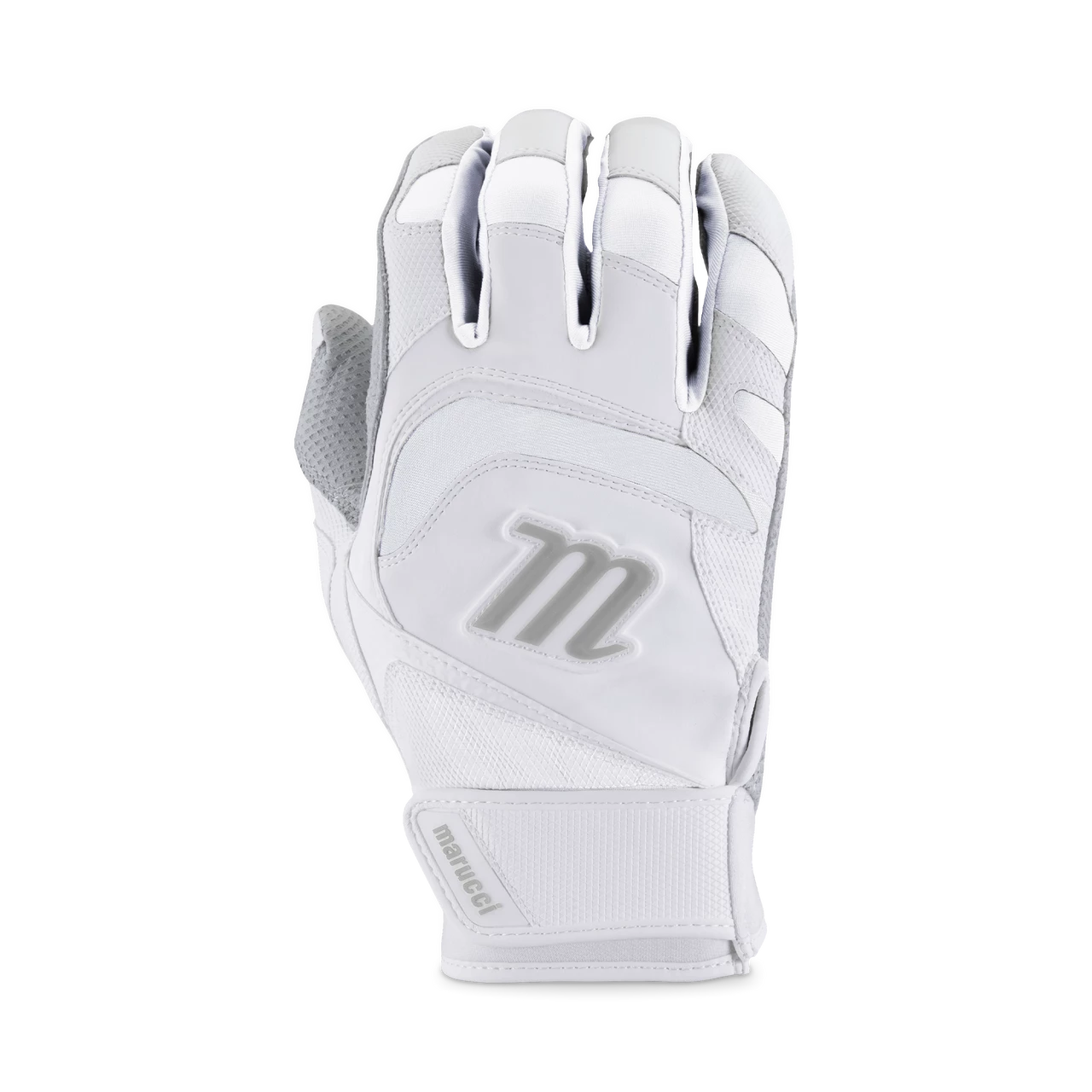 Marucci Signature Adult Batting Glove - White 3 Marucci Signature Adult Batting Glove - White