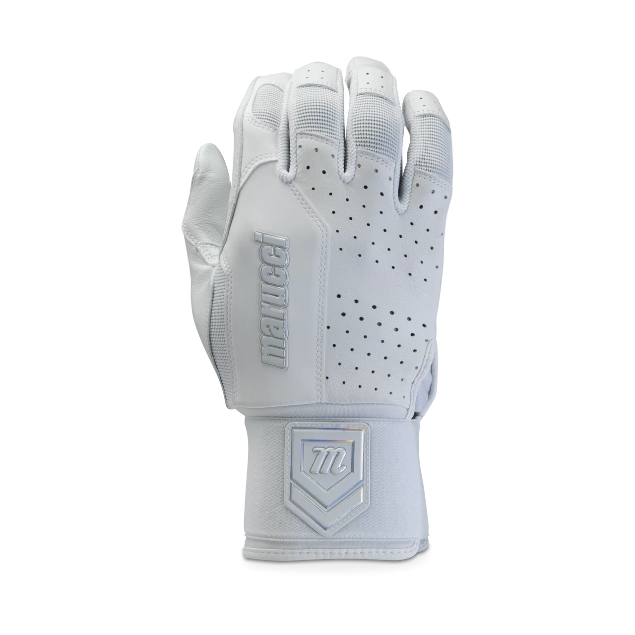Marucci Luxe Adult Batting Glove - White 3 Marucci Luxe Adult Batting Glove - White