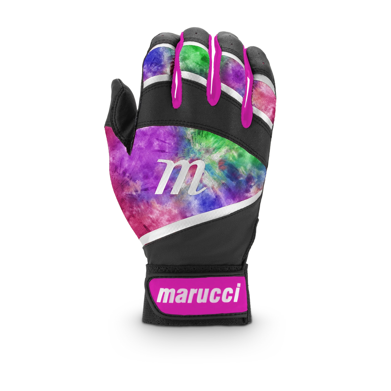 Marucci Foxtrot Tee Ball Youth Batting Glove - Black/Pink 2 Marucci Foxtrot Tee Ball Youth Batting Glove - Black/Pink