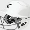 Easton Alpha T-Ball Batting Helmet With Mask - White -Easton Glove Shop ALPHA E HELMET BBSB MASK A168526WH 3QTR L trans 1 be51aa3d 6ec8 4590 b2b6 e378f72dff03