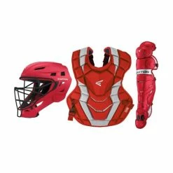 Easton Elite X Adult Catchers Set -Easton Glove Shop ELITEX REDSILVER