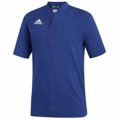 Adidas Under The Lights Short Sleeve 1/4 Zip Cage Jacket - Royal FQ1967