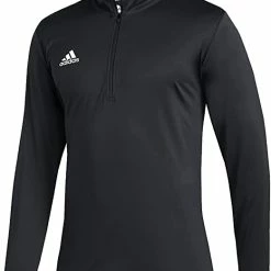 Adidas Under The Lights Long Sleeve Knit 1/4 Zip Men's Training Jacket - Black FP9871