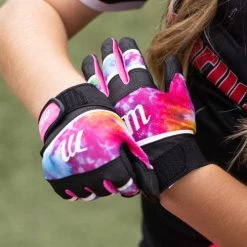 Marucci Foxtrot Tee Ball Youth Batting Glove - Black/Pink 6 Marucci Foxtrot Tee Ball Youth Batting Glove - Black/Pink -Easton Glove Shop MBGFXTR 1 18632