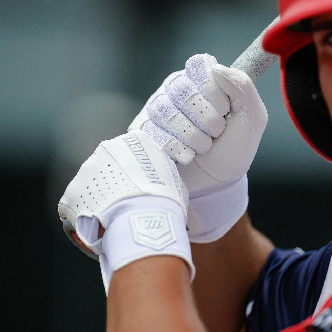 Marucci Luxe Adult Batting Glove - White 5 Marucci Luxe Adult Batting Glove - White - Image 3
