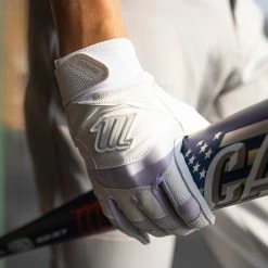 Marucci Signature Adult Batting Glove - White 7 Marucci Signature Adult Batting Glove - White -Easton Glove Shop MBGSGN3 2 47026