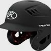 Rawlings R16M Matte Batting Helmet - Black -Easton Glove Shop R16M B 3 4left