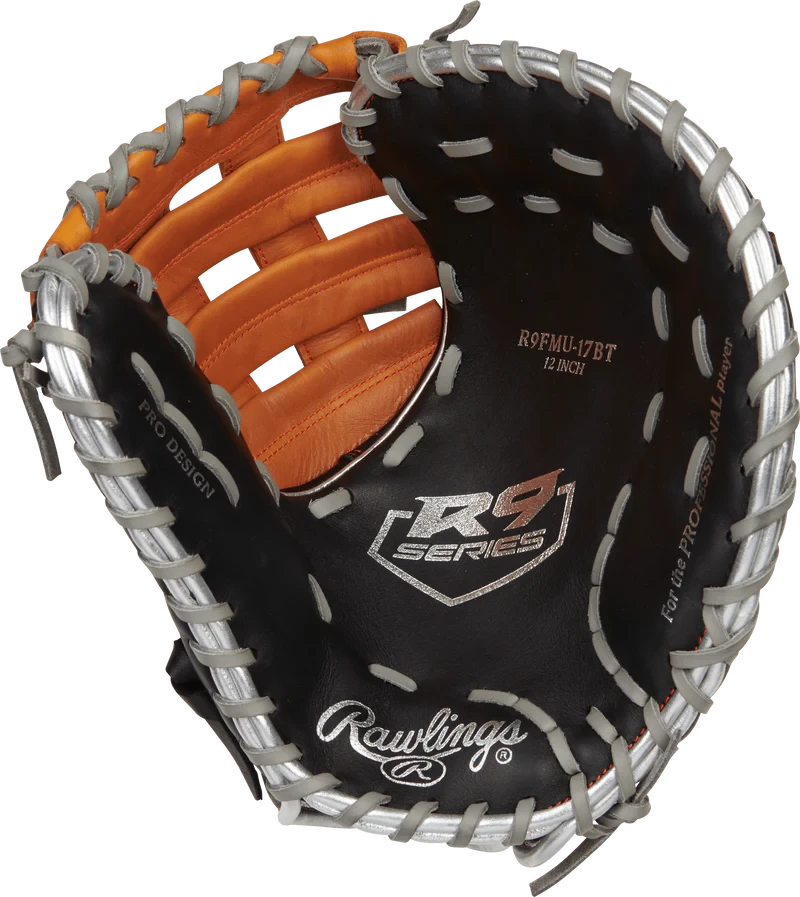 Rawlings R9 Contour 12" Baseball First Base Mitt - R9FMU-17BT 4 Rawlings R9 Contour 12" Baseball First Base Mitt - R9FMU-17BT - Image 2
