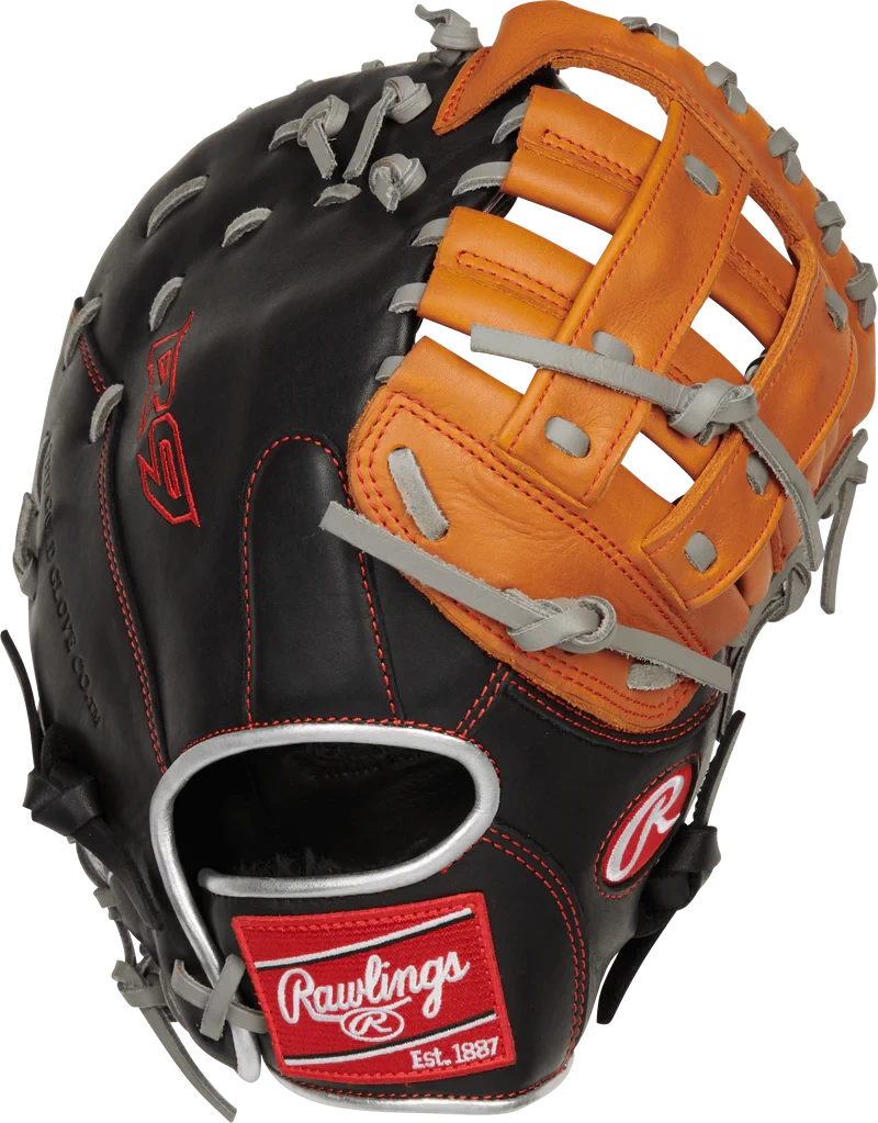 Rawlings R9 Contour 12" Baseball First Base Mitt - R9FMU-17BT 3 Rawlings R9 Contour 12" Baseball First Base Mitt - R9FMU-17BT