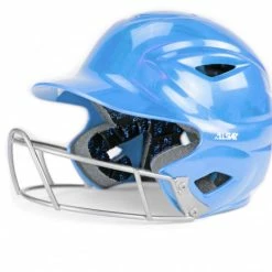All-Star All Star S7™ Solid Gloss Youth Fastpitch Batting Helmet - Columbia