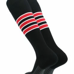 Twin City TCK Striped Baseball/Softball Socks -Easton Glove Shop bwscarlet