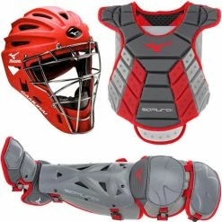 Mizuno Samurai Intermediate Fastpitch Catchers Set 12 Mizuno Samurai Intermediate Fastpitch Catchers Set -Easton Glove Shop f greyred v