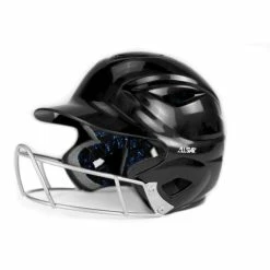 All-Star All Star S7™ Solid Gloss Youth Fastpitch Batting Helmet - Black