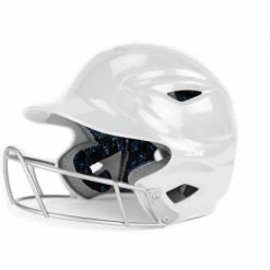All-Star All Star S7™ Solid Gloss Youth Fastpitch Batting Helmet - White