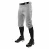 Champro Sports Champro Men's BP10 Triple Crown Knicker Baseball Pants - Grey -Easton Glove Shop grey1 3ad1a9cf 438d 400a 8130 6dc44d66283d