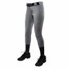 Champro Sports Champro BP11 Tournament Women's Adult Softball Pants - Grey 1 Champro Sports Champro BP11 Tournament Women's Adult Softball Pants - Grey -Easton Glove Shop grrey