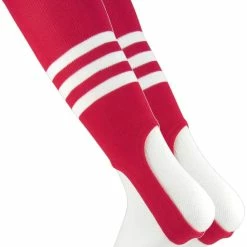 Twin City TCK Baseball Stirrup Socks -Easton Glove Shop redwhite