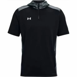 Under Armour Men's Command Short Sleeve Hoodie - Black